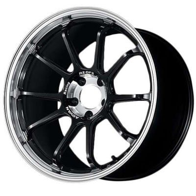 Advan RZ-DF2 19x9.5 +22 5x120 Diamond Cut & Racing Titanium Black Wheel