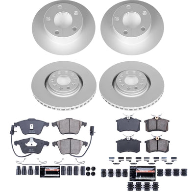 Power Stop 02-04 Audi A6 Front and Rear Z23 Coated Brake Kit