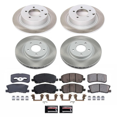 Power Stop 11-14 Chrysler 0 Front and Rear Semi-Coated Rotor Kit