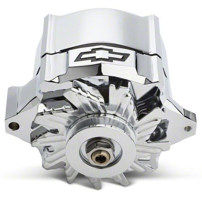 Alternator Recessed Black Bowtie Chrome