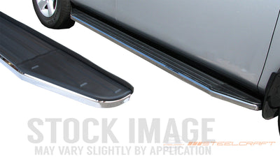 23C HONDA PILOT STX100 RUNNING BOARDS BLACK/STAINLESS TRIM