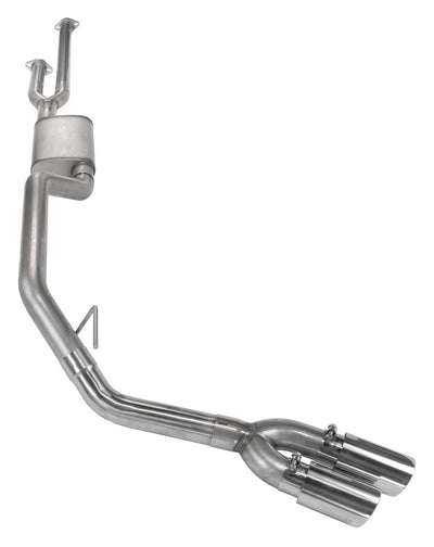 Cat-Back Exhaust System 14-20 Split Side Dual Exit 2.5 in Intermediate And 3 in Tail Pipe Race Pro Mufflers Hardware Incl Tip Incl Pypes Exhaust