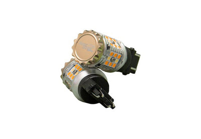 3157 NORAPID FLASH CANBUS TURN SIGNAL LED BULBSSWITCHBACK VERSION IN WHITE/AMB