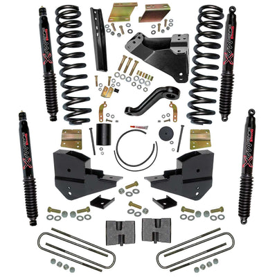 2324 FORD F250/F350 SD GAS 6IN SUSPENSION LIFT KIT W/ FRT COILS REAR BLOCKS &