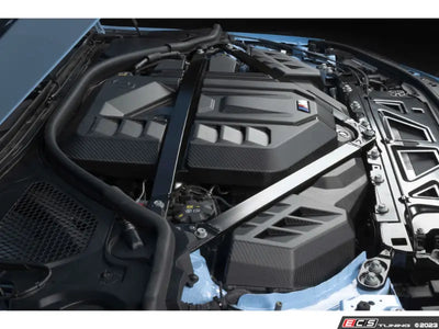 CARBON ENGINE COVER, S58, MATTE-GLO