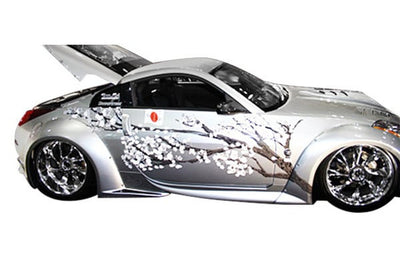 2003-2008 Nissan 350Z Z33 Duraflex Vader 3 Wide Body Rear Fender Flares - 2 Piece