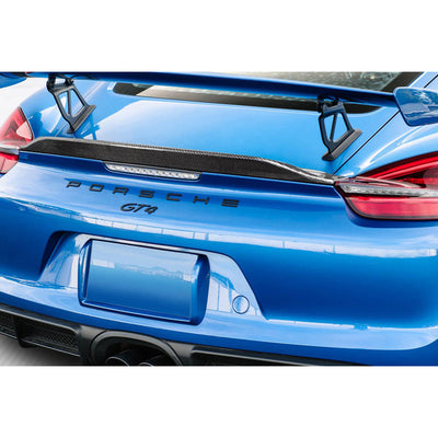 2014-2016 Porsche Cayman Carbon Creations GT4 Look Ducktail Rear Wing Spoiler - 1 Piece