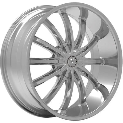 VW24 20x8.5 +13mm 5x115 Chrome Wheel