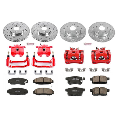 Z23 Drilled and Slotted Brake Kit w/ Red Calipers
