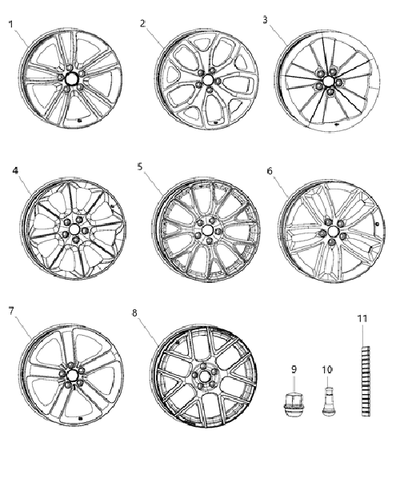 20x8 5-Spoke Wheel