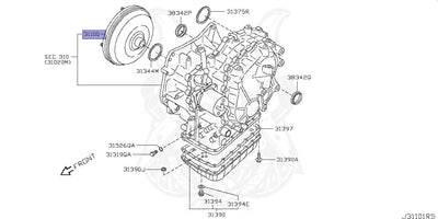 Torque Converter Assembly, 2.5L QR25DE