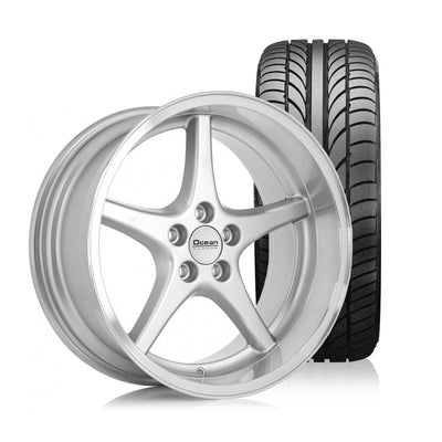 MK18 18x8.5 5x108 6mm ET 65.1mm Hub Silver Wheel