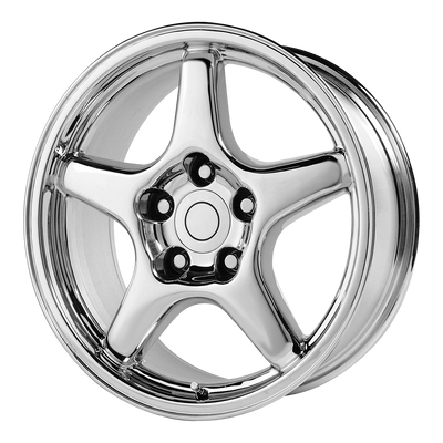 PR103 17x9.5 5x120.65 38mm Offset Chrome Wheel