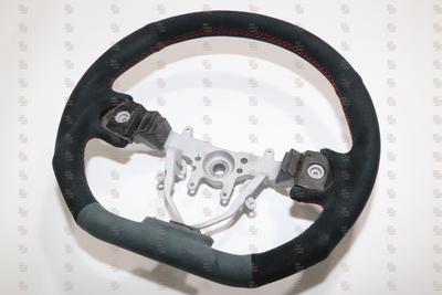 358A D-Shaped Steering Wheel, Red Stitching