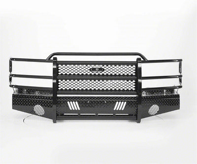 Gloss Black Steel Diamond Plate Truck Bumper