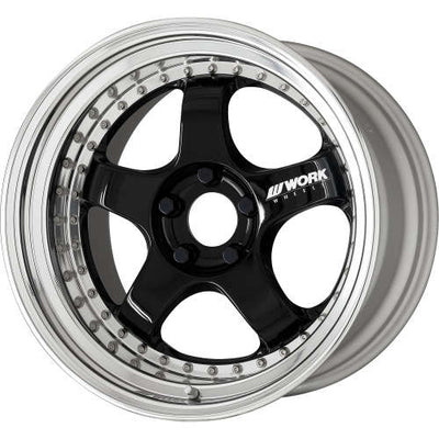 Meister S1 3P 18x10.5 +54 5x100 Gloss Black Wheel