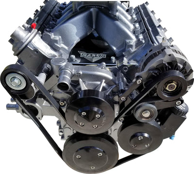 Chevy LS1-LS7 Pro-Track Serpentine Kit Black
