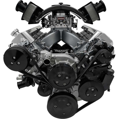 Chevy LS1-LS7 Pro-Track Serpentine Kit Black