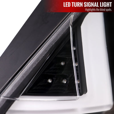 LED TAIL LIGHTS MATTE BLACK HOUSING CLEAR LENS