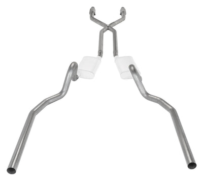 ~(60 lbs. 60X14X14)~ 1978-88 El Camino SS 2.5IN Crossmember Back w/ Xpipe Exhaust System