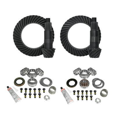 Yukon Gear and Axle Differential Gear and Install Kit Package; 3.73 Ratio; Incl. Front And Rear Ring And Pinion Sets YGK162