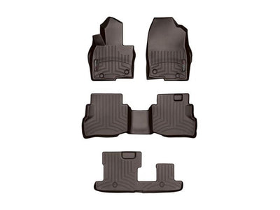 WeatherTech Cocoa Front Rear and Rear Floorliners Fits -20-23 CX-9 47972-1-2-3