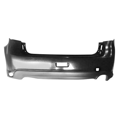 REAR BUMPER COVER W/TEXTURED LOWER; W/O FLARE HOLES; PRIME MITSUBISHI OUTLANDER SPORT 1315