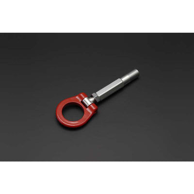 Cusco 2019+ Toyota RAV4 (XA5 - 5th Gen) Steel Folding Type Tow Hook Front Only - Red