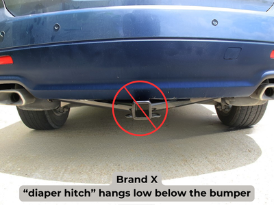1415 MAZDA CX9 ECOHITCH TRAILER HITCH HIDDEN DESIGN 2IN BLACK