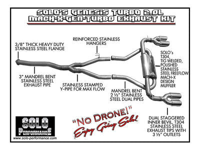Mach-X-Gen-Turbo 3-Inch Cat-Back Exhaust Kit