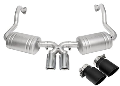 Exhaust System with Slash Cut Single Wall Tips
