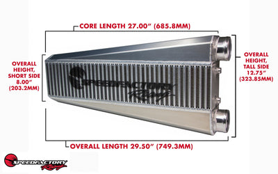 1000HP Intercooler 27x6x4.5 Inch