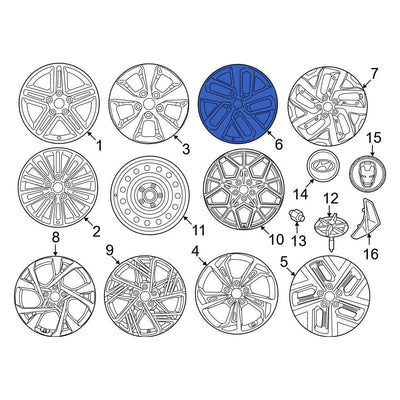18x7.5-Inch Machined and Charcoal Aluminum Wheel