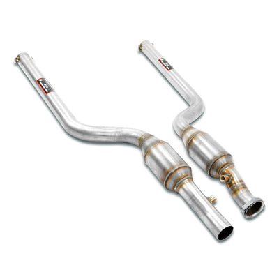 R171 SLK Rear Exhaust System, Dual 60mm, 120x80mm Right Tip