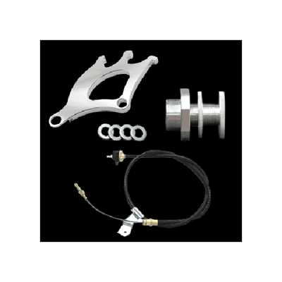 UPR 96-04 Triple Quadrant DBL Lock Firewall Adj. Clutch Cable - Silver 3004-117