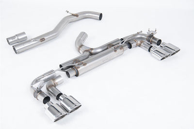 Cat-Back Exhaust System, 3-Inch Quad 100mm GT100 Polished Tips