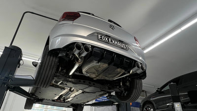 Cat-Back Exhaust System w/ 55mm Pipe, 100mm Tailpipes