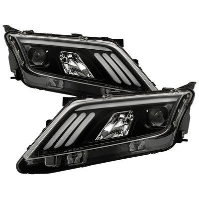 Projector Headlights w/ Black Housing LED DRL