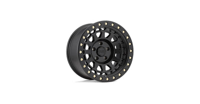 17x9 0mm Offset 6x135 Matte Black with Brass Bolts Wheel