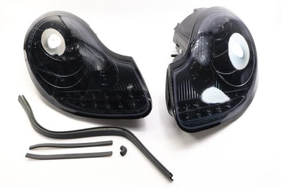 PROJECTOR HEADLIGHT- GLOSSY BLACK W