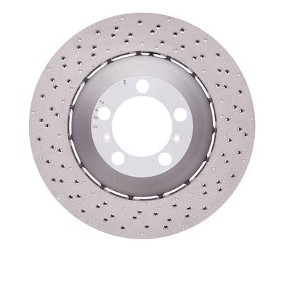 R1 Concepts Hi-Carbon Alloy GEOMET Coated Rotor - Drilled Fits Porsche 911