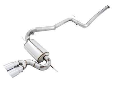AWE Tuning silver cat-back exhaust