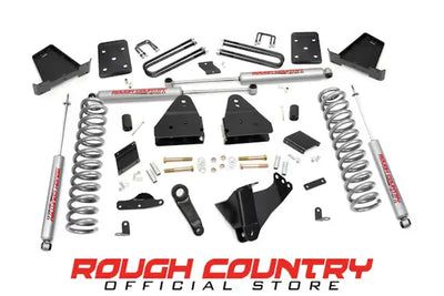 1x 1567BOX1 1x 1563BOX3 1x 158030 1x 9297 4.5 Inch Lift Kit OVLD Ford Super Duty 4WD (2015-2016)