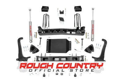 1x 1875BOX1 1x 1875BOX6 1x 187430 1x 1875BOX2 4 Inch Lift Kit Nissan Titan 2WD 4WD (2004-2015)