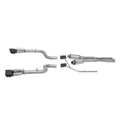 Gibson black cat-back exhaust