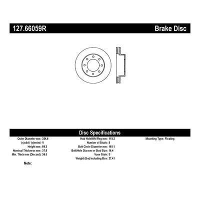 Stoptech silver auto part