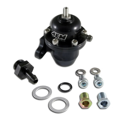 AEM black auto part