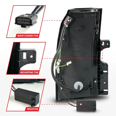 ANZO black tail light