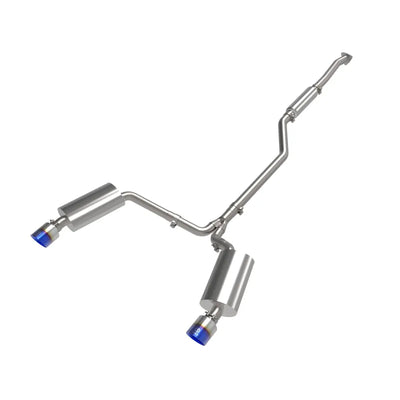 aFe cat-back exhaust blue tips