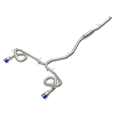 aFe cat-back exhaust blue tips